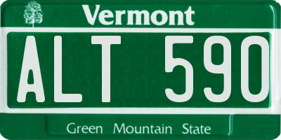 VT license plate ALT590