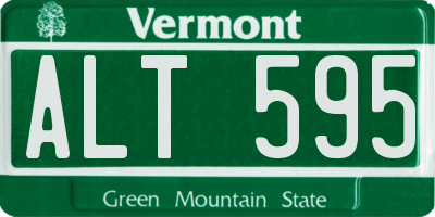 VT license plate ALT595