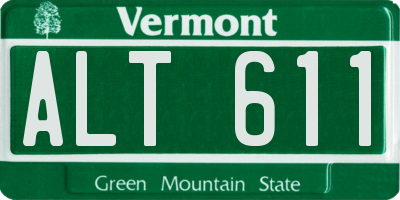 VT license plate ALT611