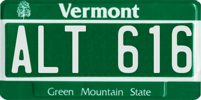 VT license plate ALT616