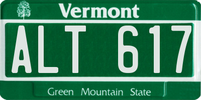 VT license plate ALT617