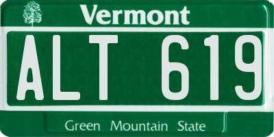 VT license plate ALT619