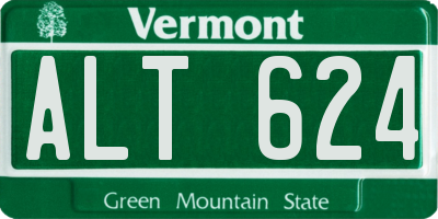 VT license plate ALT624