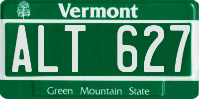 VT license plate ALT627