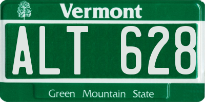 VT license plate ALT628