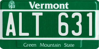 VT license plate ALT631