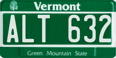 VT license plate ALT632