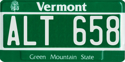 VT license plate ALT658