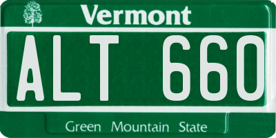 VT license plate ALT660