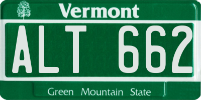 VT license plate ALT662