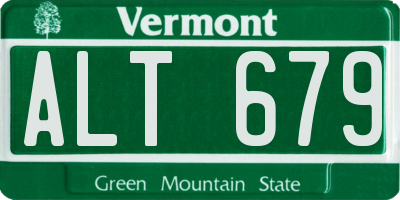 VT license plate ALT679
