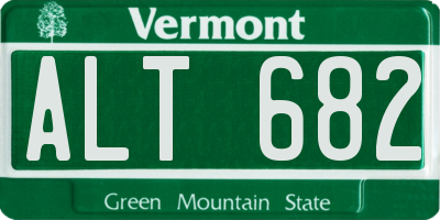 VT license plate ALT682
