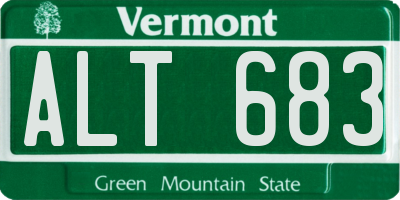 VT license plate ALT683