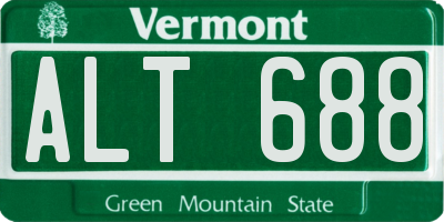 VT license plate ALT688