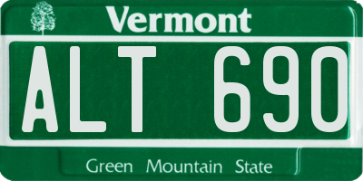 VT license plate ALT690