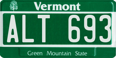 VT license plate ALT693