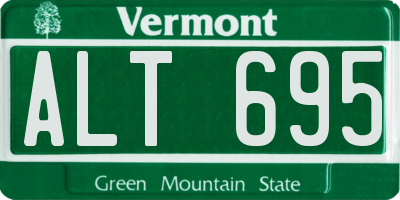 VT license plate ALT695