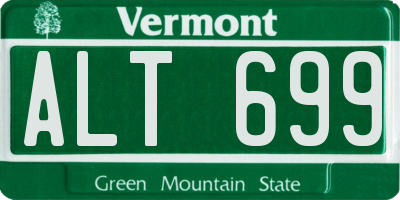 VT license plate ALT699