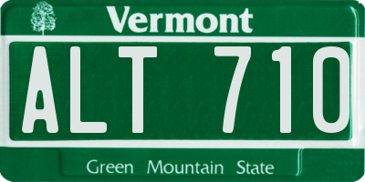VT license plate ALT710