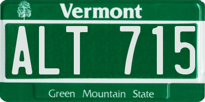 VT license plate ALT715