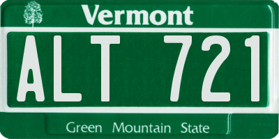 VT license plate ALT721