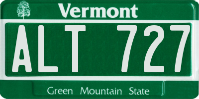 VT license plate ALT727