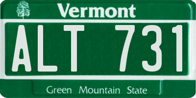 VT license plate ALT731