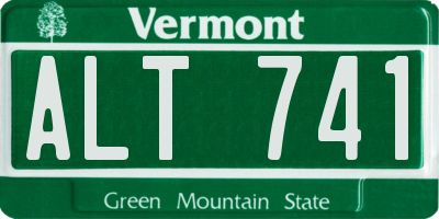 VT license plate ALT741