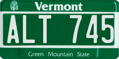 VT license plate ALT745
