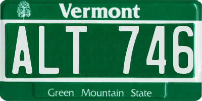 VT license plate ALT746
