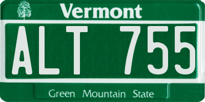 VT license plate ALT755