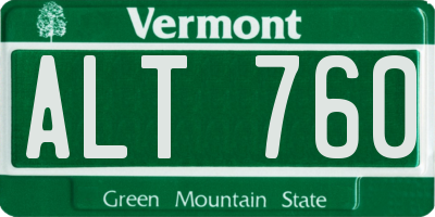 VT license plate ALT760