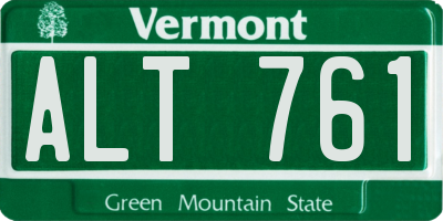 VT license plate ALT761
