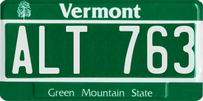 VT license plate ALT763