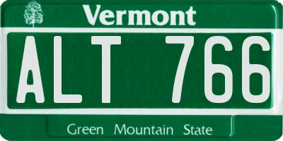 VT license plate ALT766