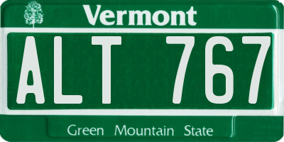 VT license plate ALT767