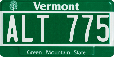 VT license plate ALT775