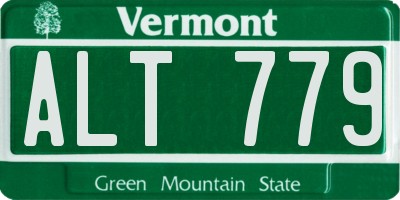 VT license plate ALT779