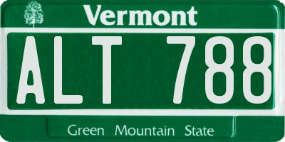 VT license plate ALT788