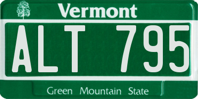 VT license plate ALT795