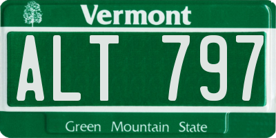VT license plate ALT797