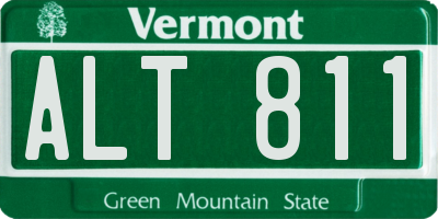 VT license plate ALT811
