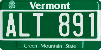 VT license plate ALT891