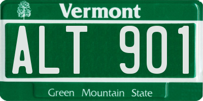 VT license plate ALT901