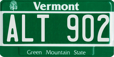 VT license plate ALT902