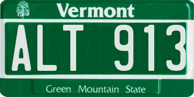 VT license plate ALT913