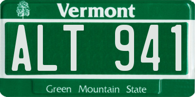 VT license plate ALT941