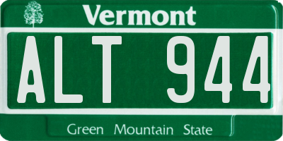 VT license plate ALT944
