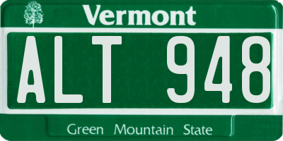VT license plate ALT948