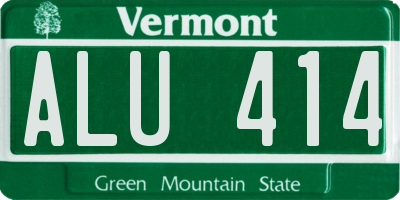 VT license plate ALU414